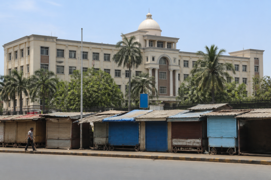 Municipal corporation building in Vasai-Virar associated with the Paryushan meat shop closure notice
