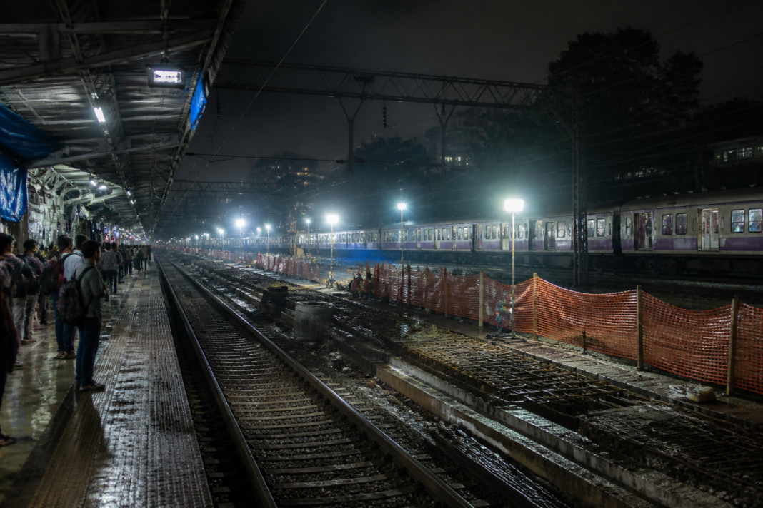Titwala block affecting Central Railway locals at Titwala railway station in Mumbai