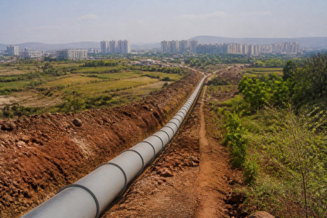Pavana closed pipeline project and water infrastructure near Pimpri-Chinchwad and Maval