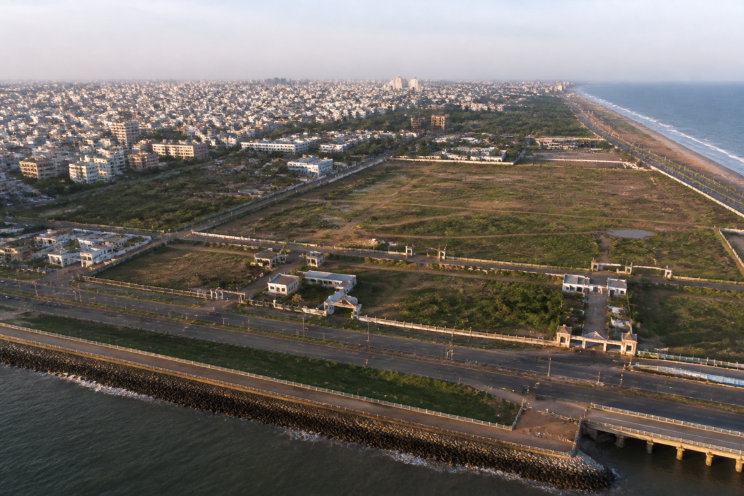 Foreshore Estate in Chennai, the proposed location for a new Assembly and Secretariat complex