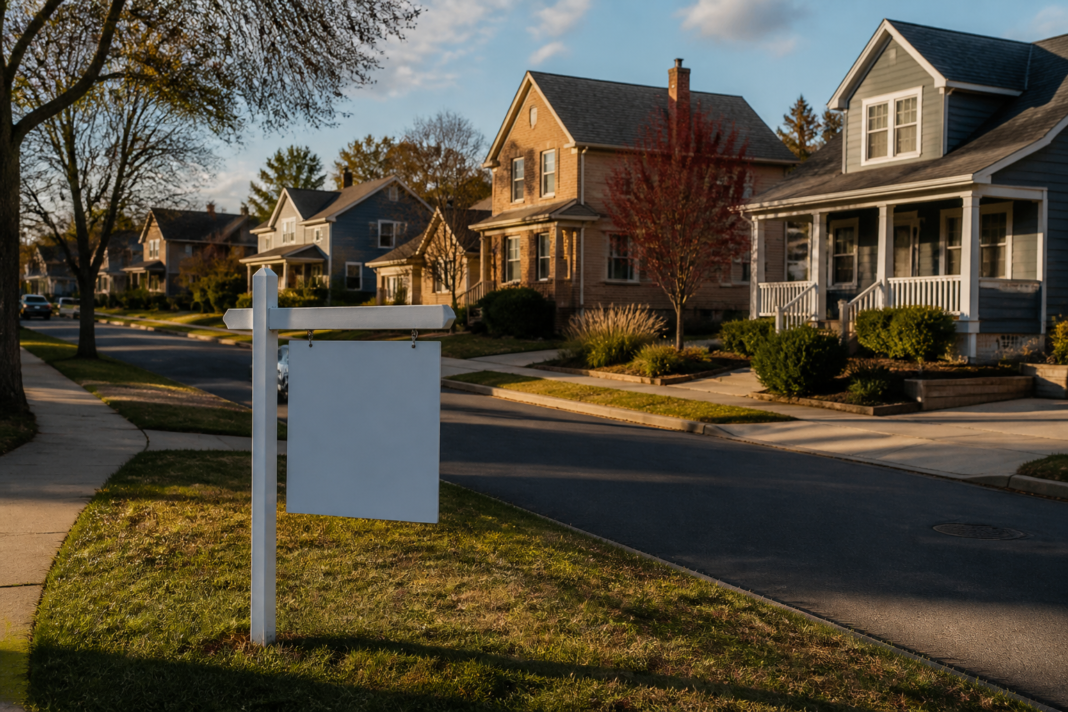 Residential homes representing the US housing market as mortgage rates rise and more borrowers consider adjustable-rate mortgages