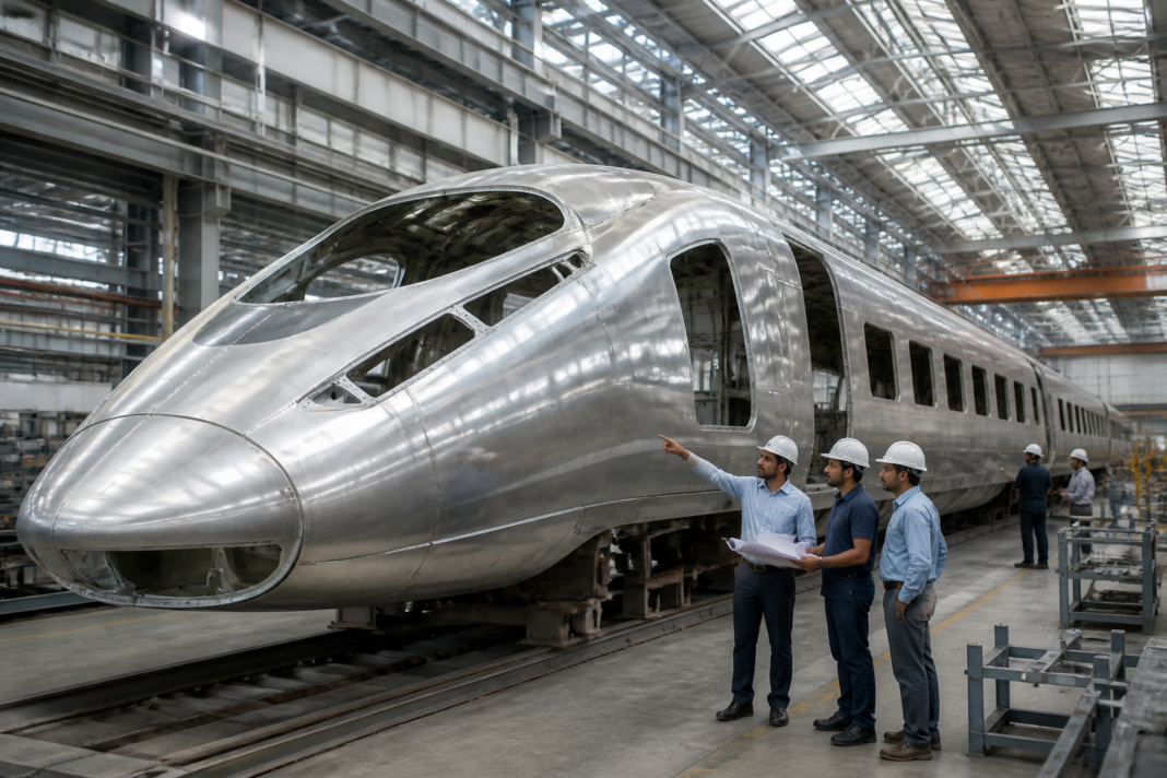 High-speed indigenous bullet train prototype being developed for India’s railway network