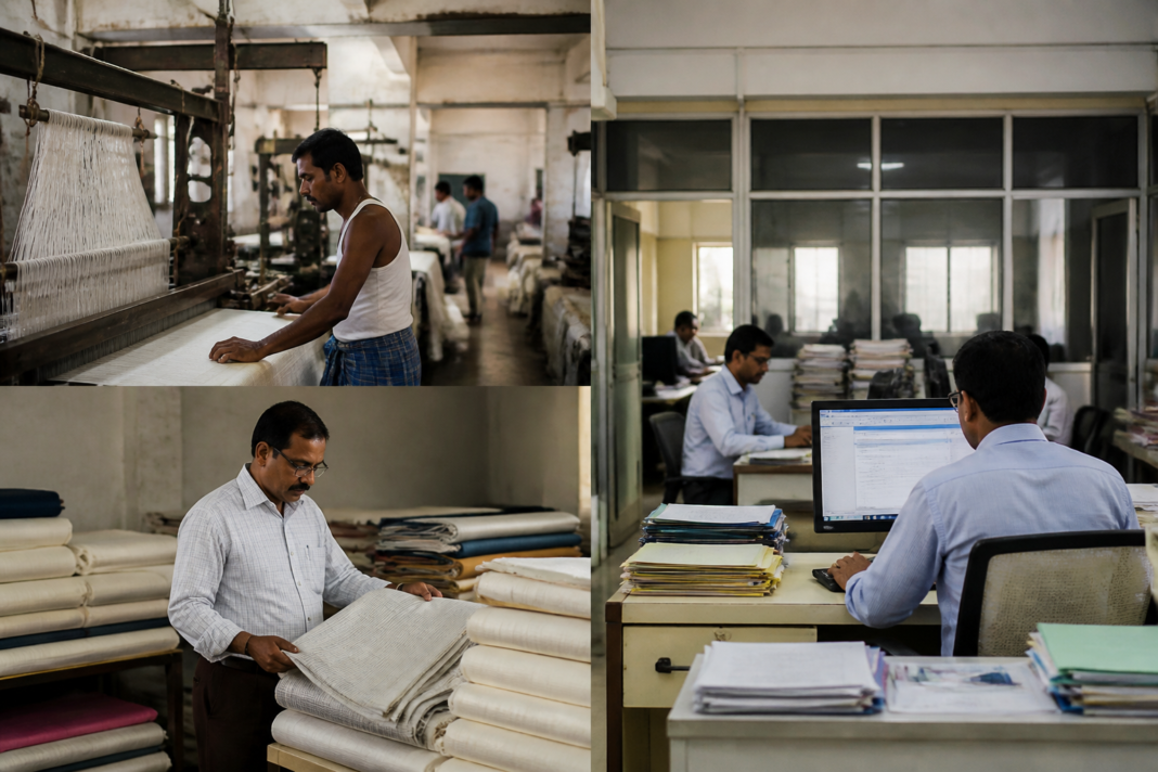 Maharashtra textile corporation merger proposal involving state textile, powerloom and handloom institutions