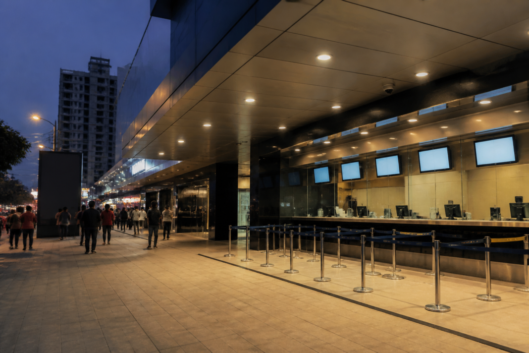 Cinema multiplex entrance in Bengaluru representing the Karnataka cinema cess court challenge