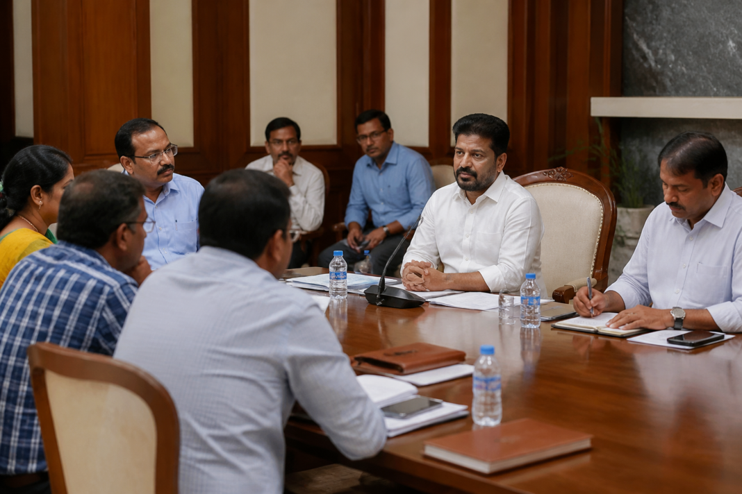 Telangana government employees gathered for discussions on the state pay revision process in Hyderabad
