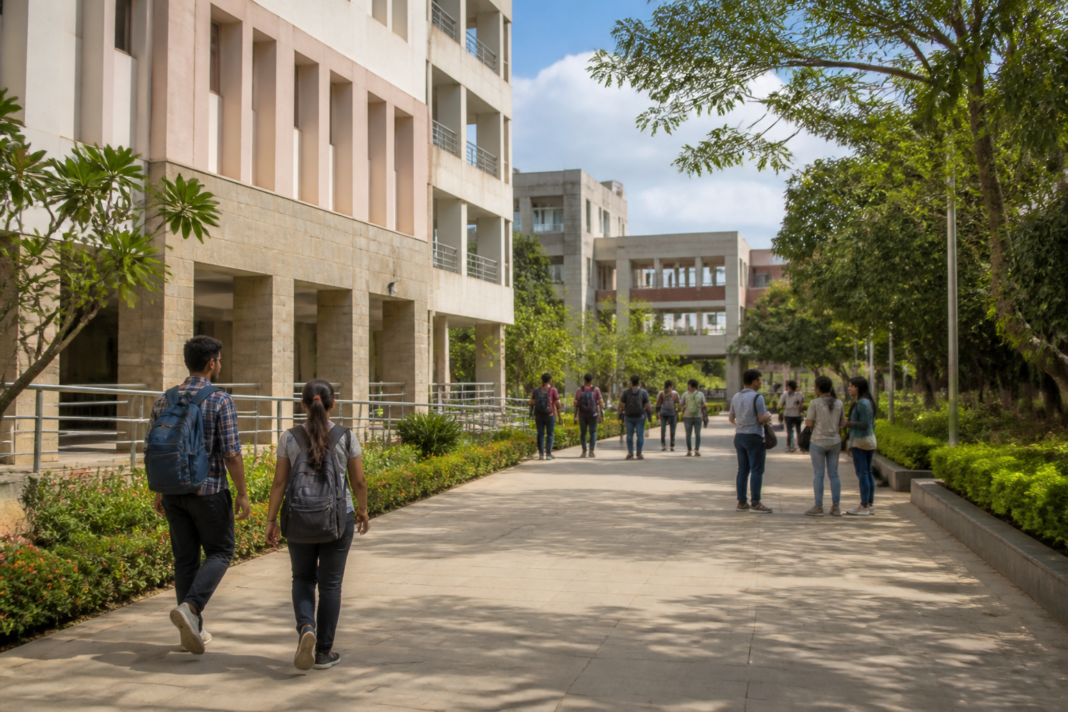 College campus buildings representing Karnataka engineering seats and changing demand for professional courses