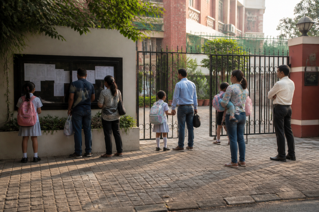 School entrance in Delhi representing the 2026-27 Delhi EWS school admissions process for vacant seats