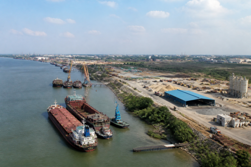 Proposed Balagarh port project area in Hooghly for container and coal cargo operations