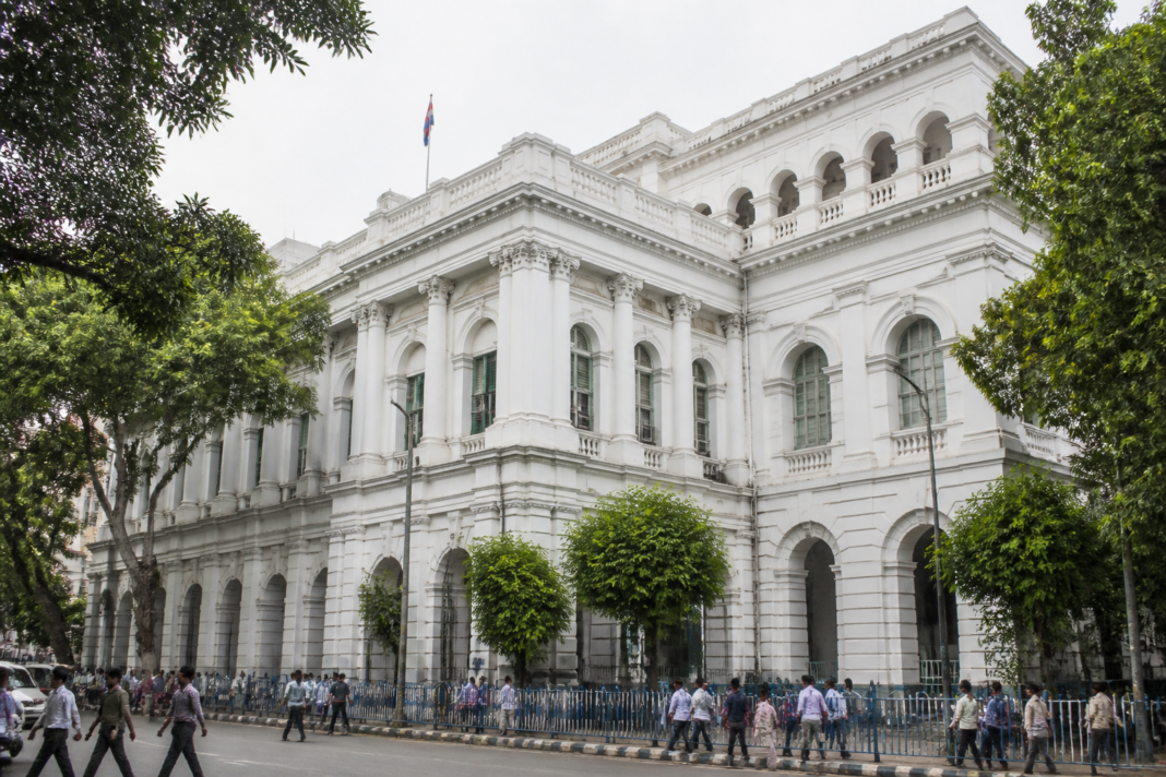 Kolkata Municipal Corporation building representing the KMC delimitation process and proposed ward changes