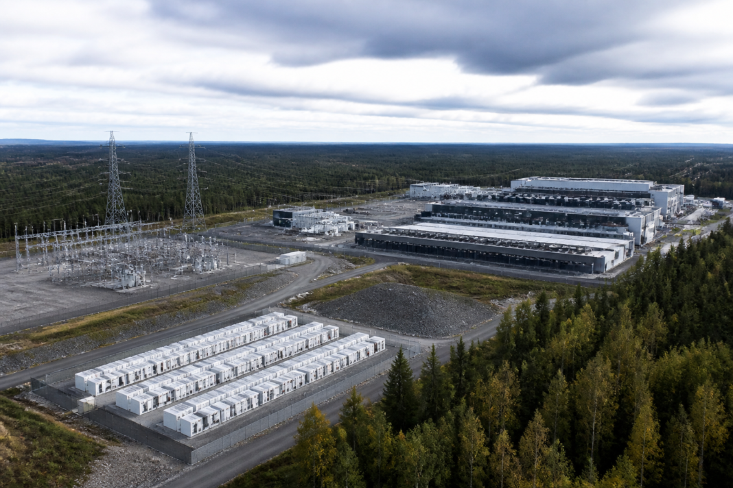 Google Finland AI infrastructure data centre campus with power infrastructure and northern Finnish landscape