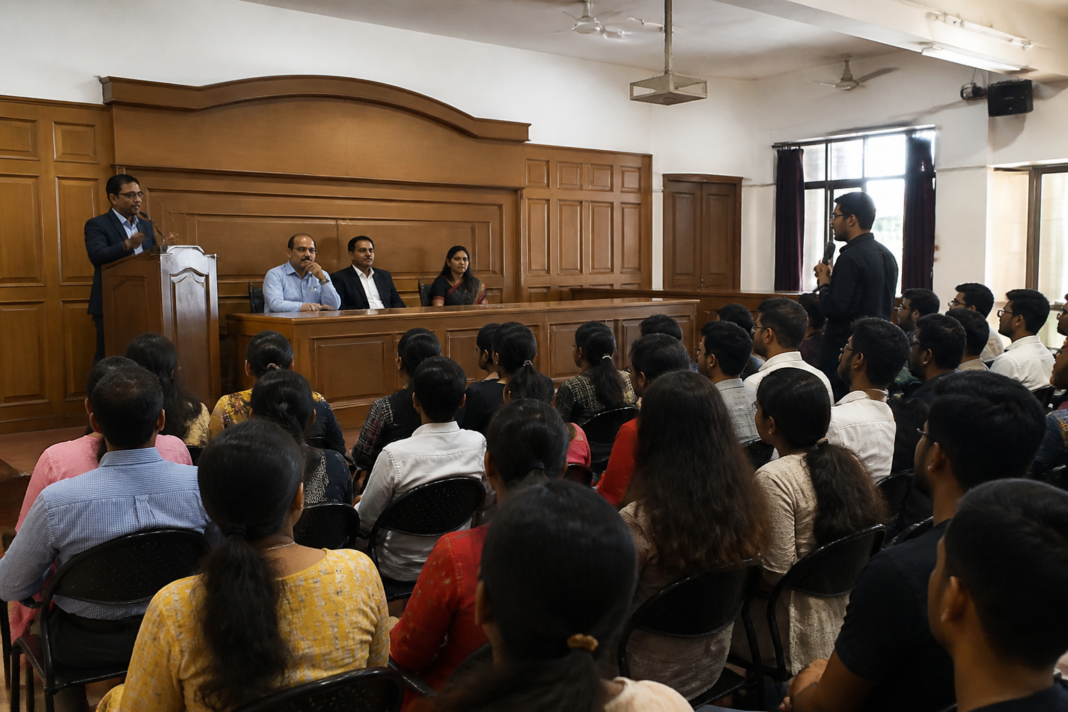 Seminar on Thane noise pollution and unauthorised mandaps at a law college
