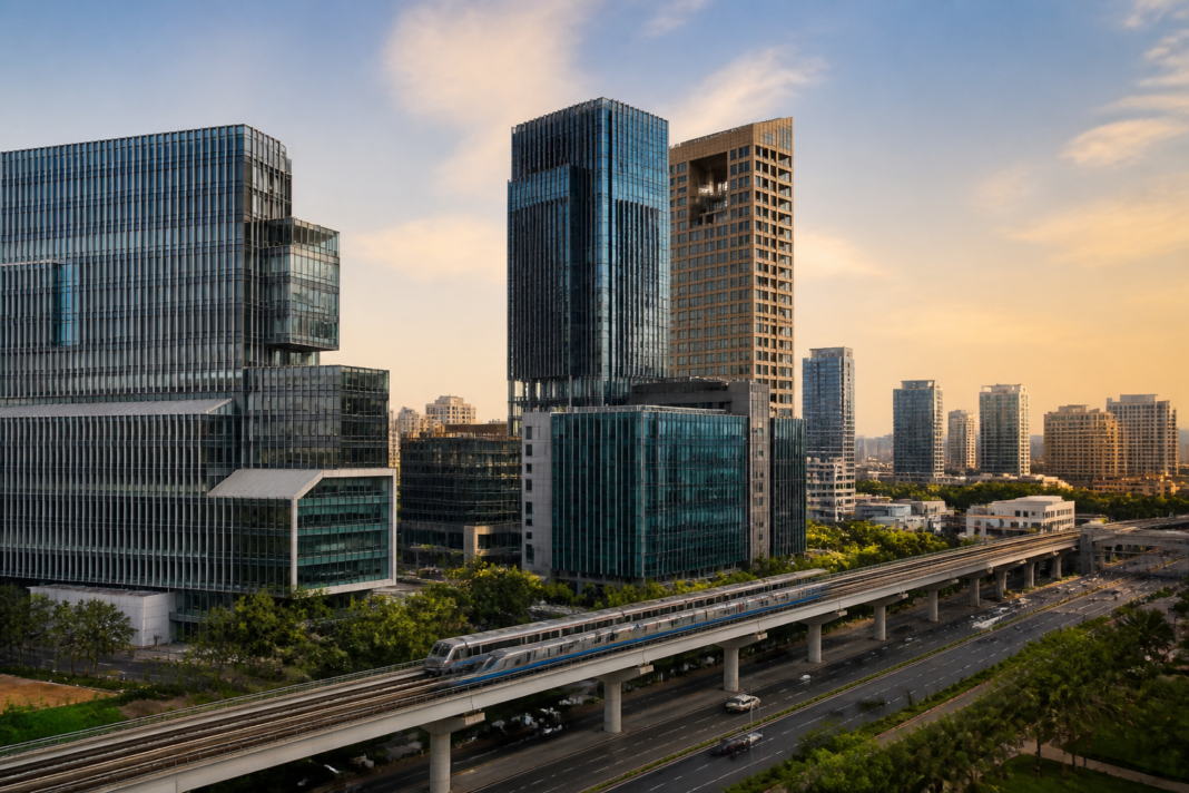 Bandra-Kurla Complex in Mumbai, where MMRDA allotted plots to ED, SEBI and NSE