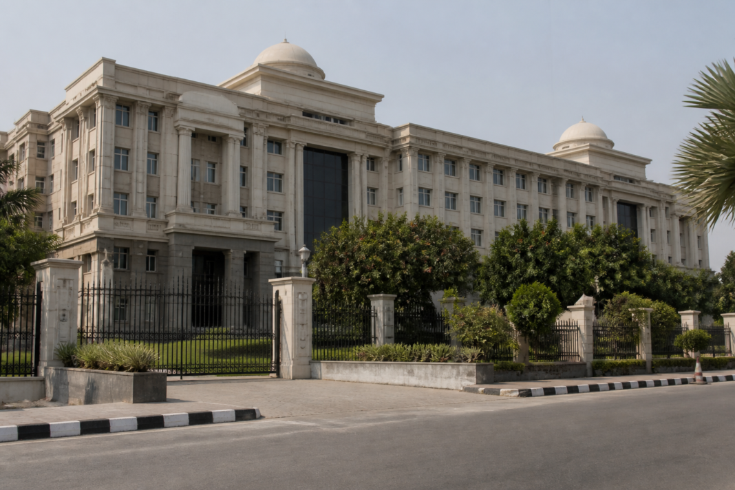 Telangana police headquarters in Hyderabad, illustrating the NHRC direction to the Telangana DGP over occult-ritual allegations