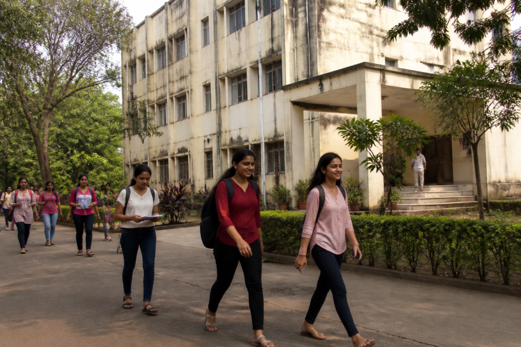 Students at a Maharashtra government hostel linked to student welfare schemes