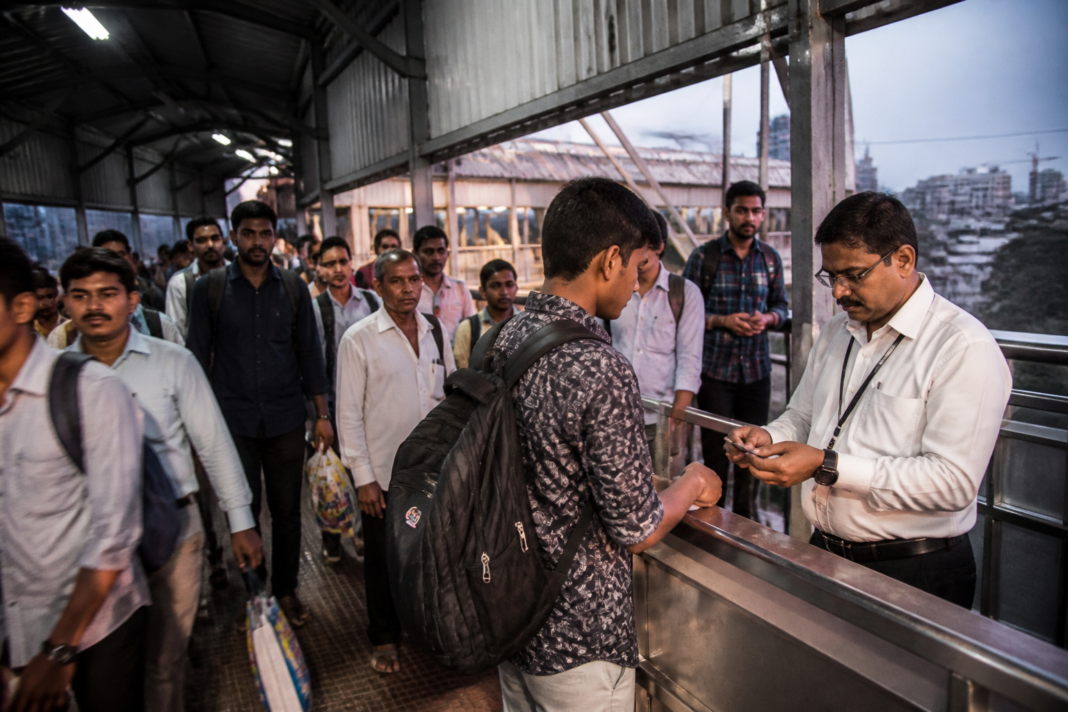 Jogeshwari railway station foot overbridge where a Western Railway ticket checker was allegedly assaulted during a ticket inspection
