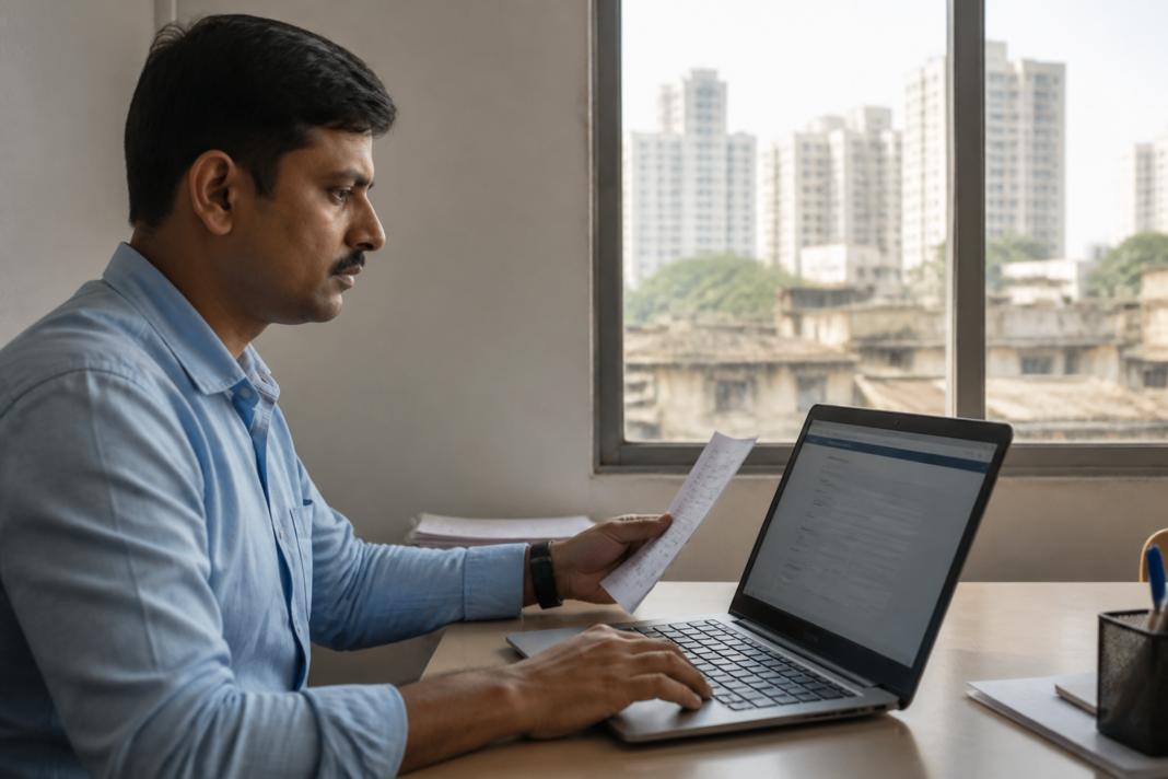 Mumbai voters submitting documents online for SIR 2026 electoral-roll notices