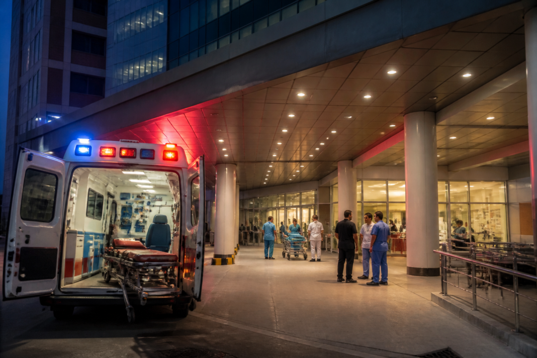 Emergency department and ambulance facilities at a Delhi hospital prepared for the BRICS Summit