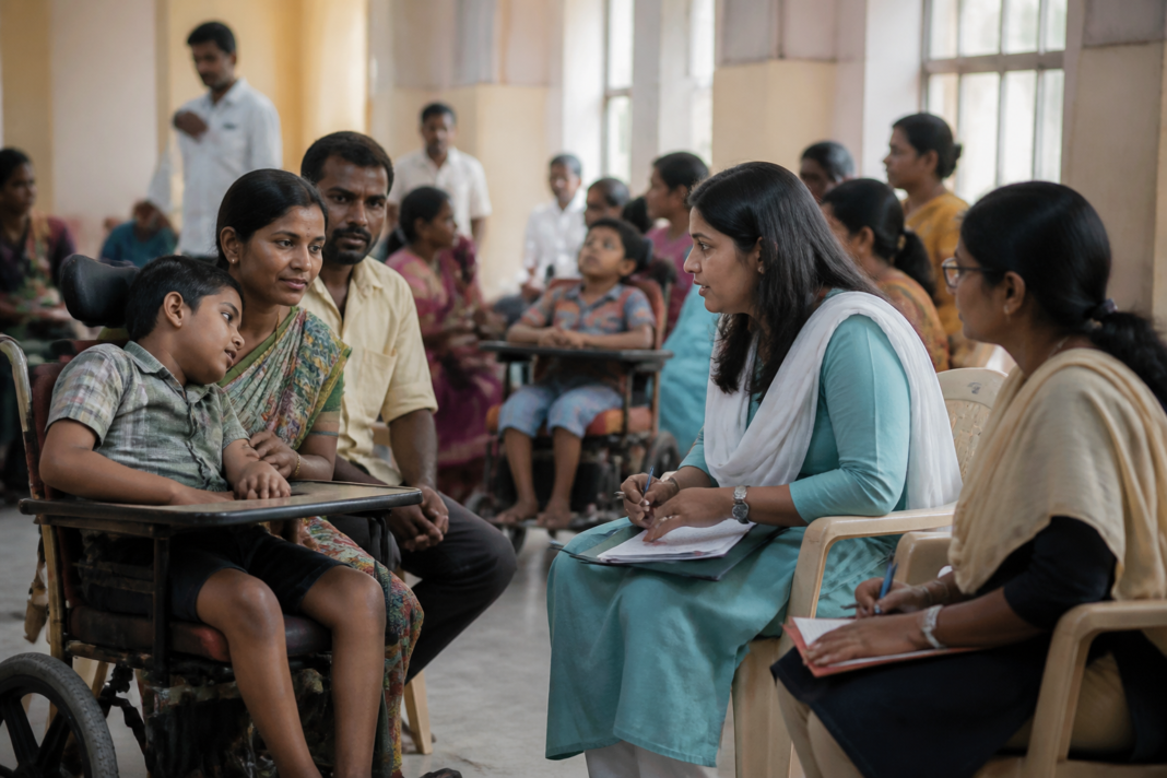Support camp for out-of-school children with disabilities organised by the Greater Chennai Corporation in Chennai