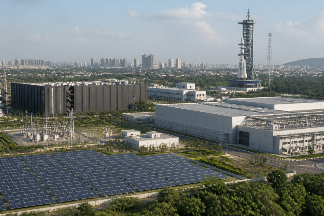 Industrial infrastructure and technology facilities representing India industrial growth