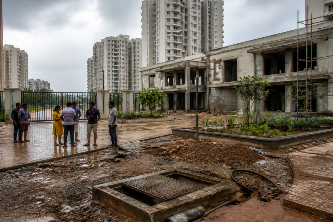 Karnataka RERA compensation case involving incomplete amenities at a Bengaluru housing project