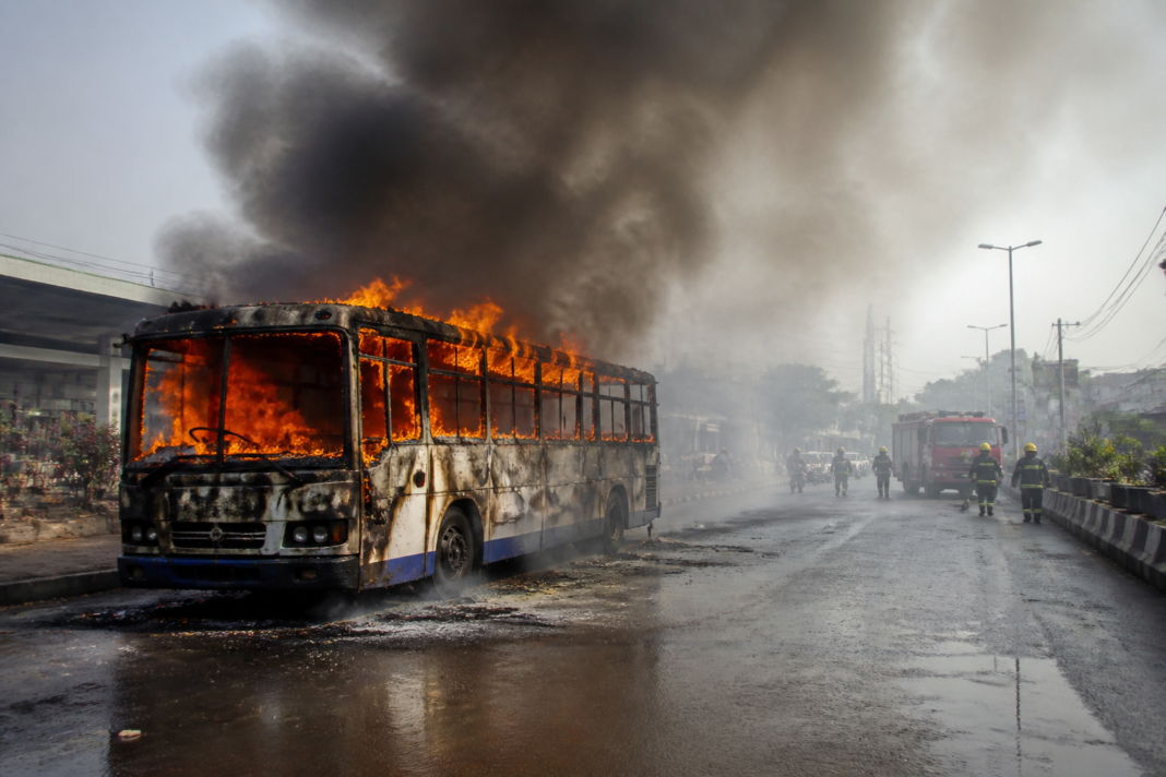 APSRTC bus fire near Visakhapatnam's Dwaraka bus station