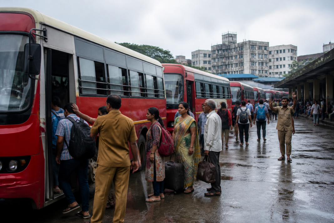 MSRTC special buses arranged for Ganeshotsav travel from Vasai-Virar to Konkan