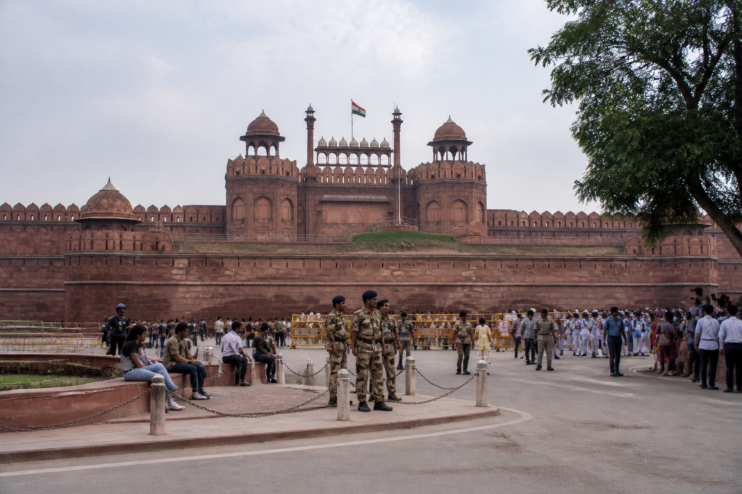 Delhi monuments under BRICS security preparations at the Red Fort, with controlled visitor access.