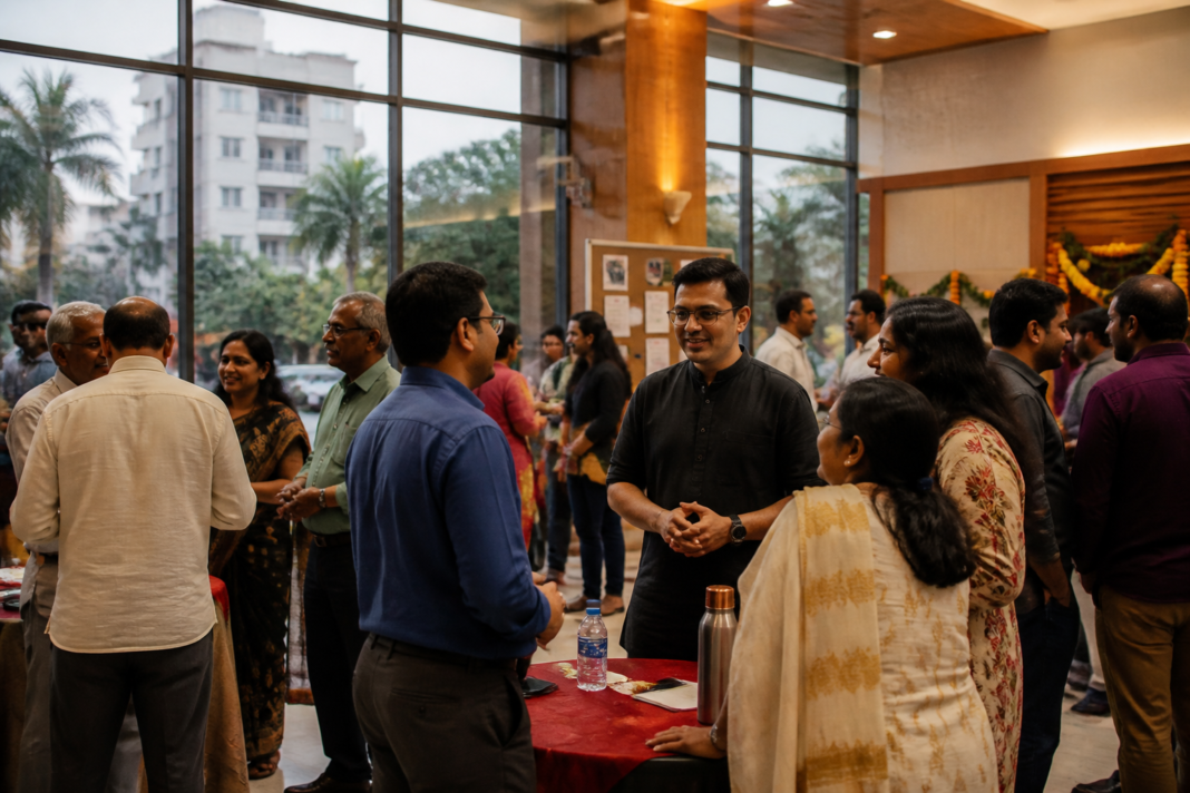 Bangalore Marathi community members meeting at a Bengaluru cultural and networking event