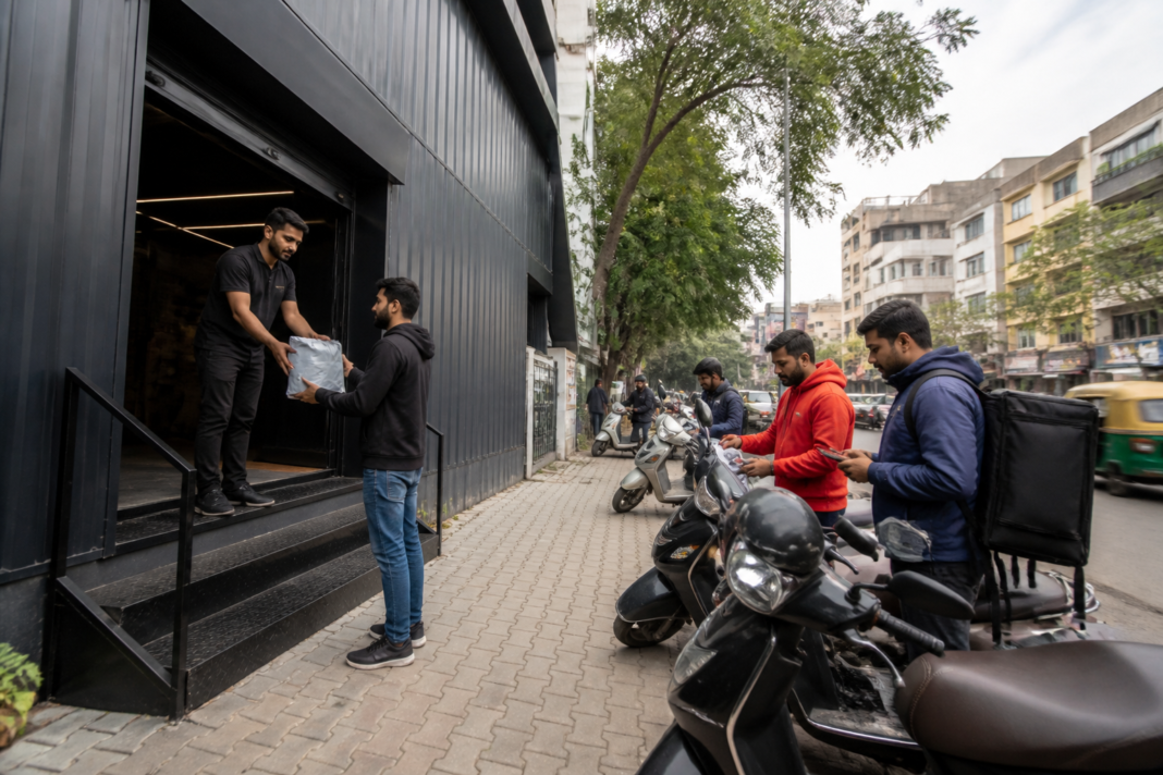 Slikk Bengaluru dark store supporting rapid fashion deliveries in an urban neighbourhood