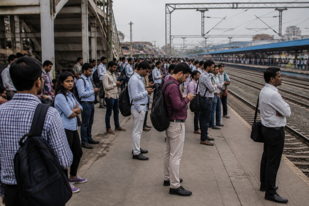 Ghaziabad train cancellations leave commuters waiting at a busy railway station