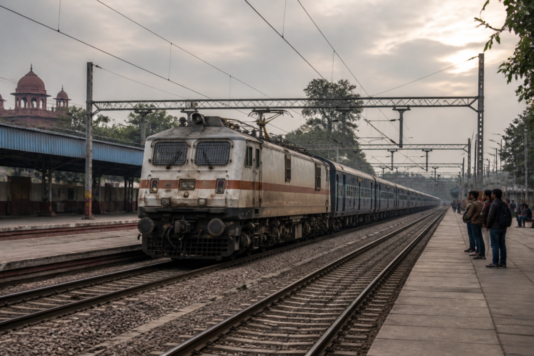 Delhi High Court railway compensation case involving a passenger accident on a moving train