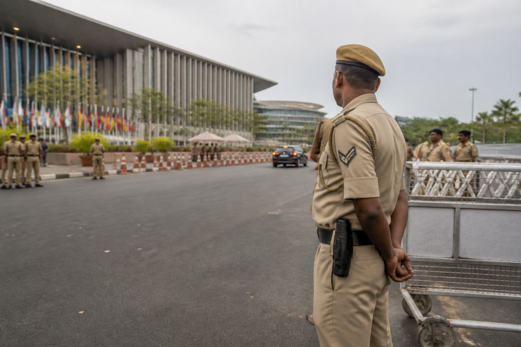 Delhi Police constable suspension linked to a firearm video during BRICS Summit security duty