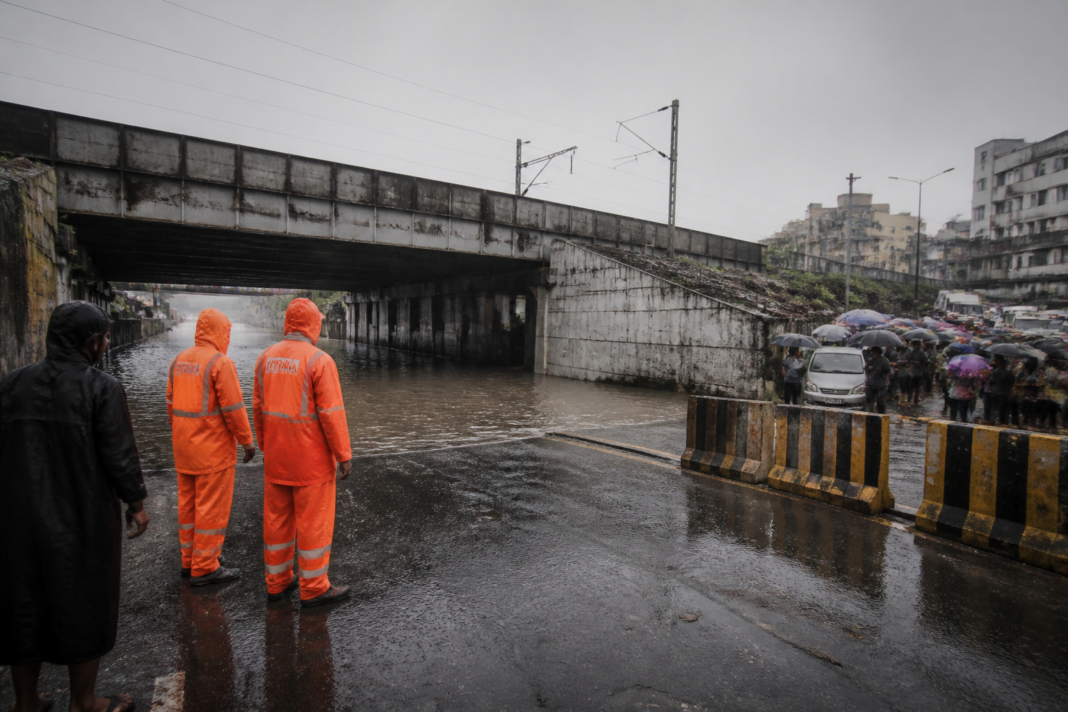 Hyderabad underpass flooding near Bible House disrupting traffic in Secunderabad