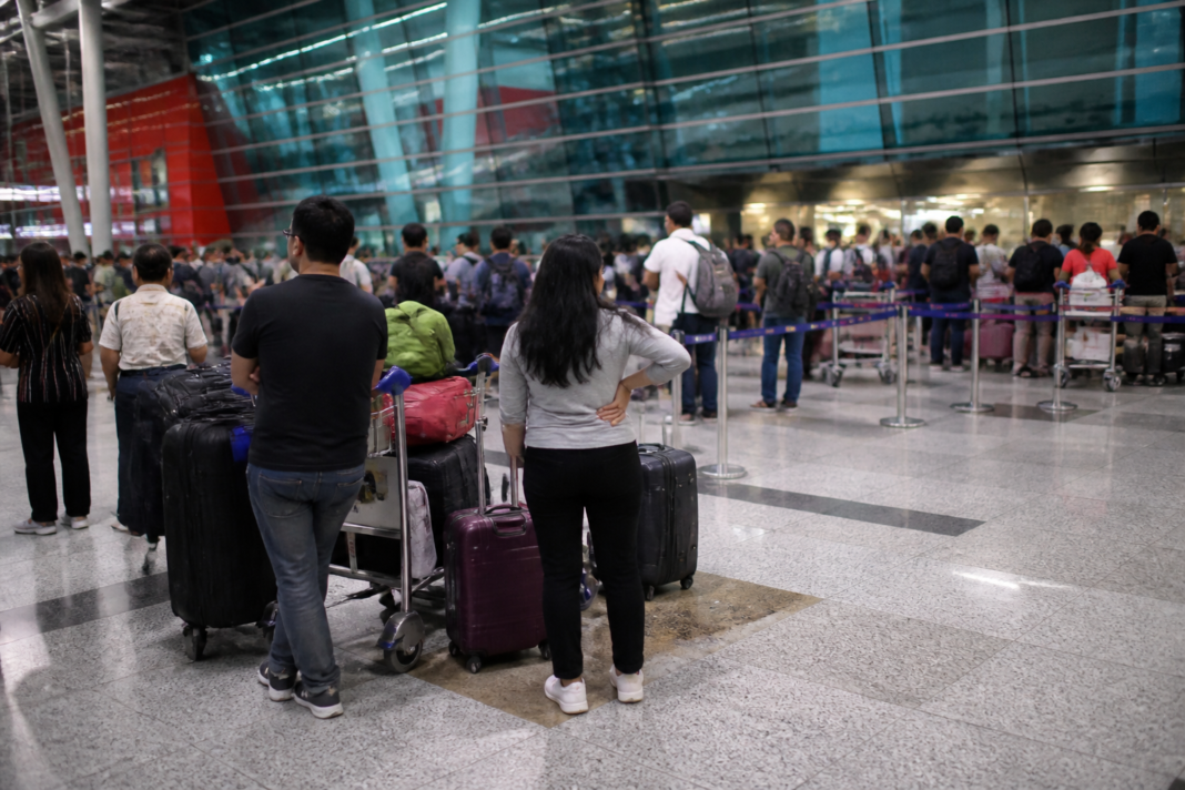 SpiceJet Dubai flights delayed at Delhi airport’s Terminal 3 with waiting passengers.