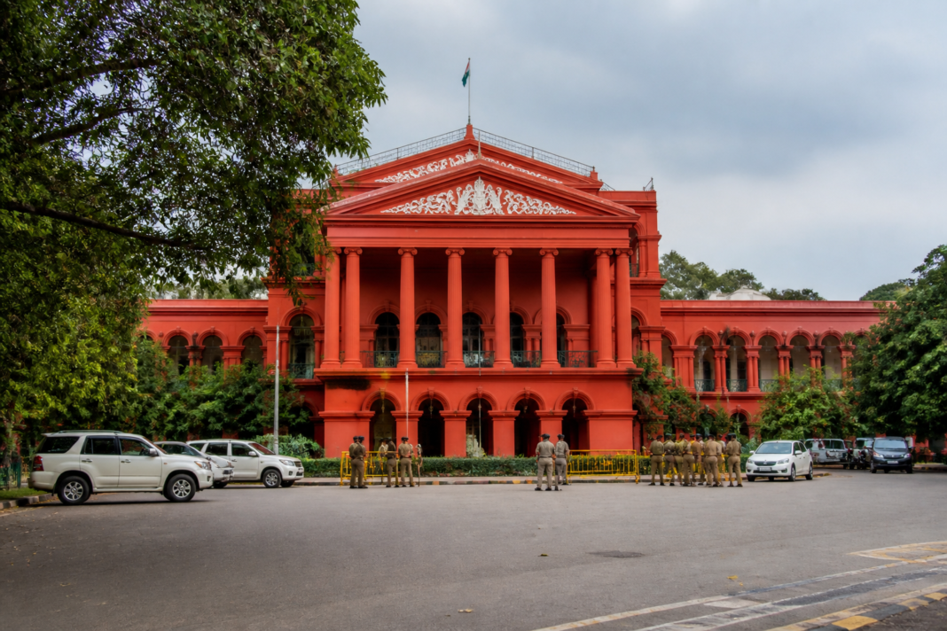 Karnataka High Court building linked to a Bengaluru rental verification case