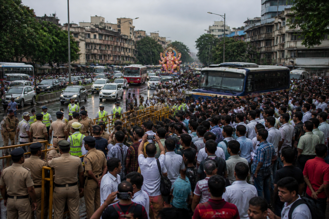 Mumbai protest and Ganeshotsav crowd-management concerns raised by Maharashtra government