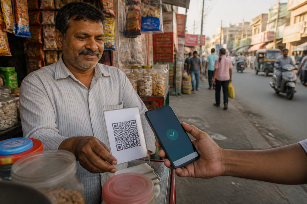UPI MDR proposal covering digital payments at an Indian merchant counter