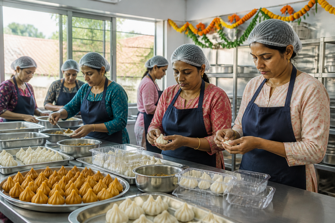 Mumbai Modak Mahotsav modaks prepared by women’s self-help groups for Ganeshotsav