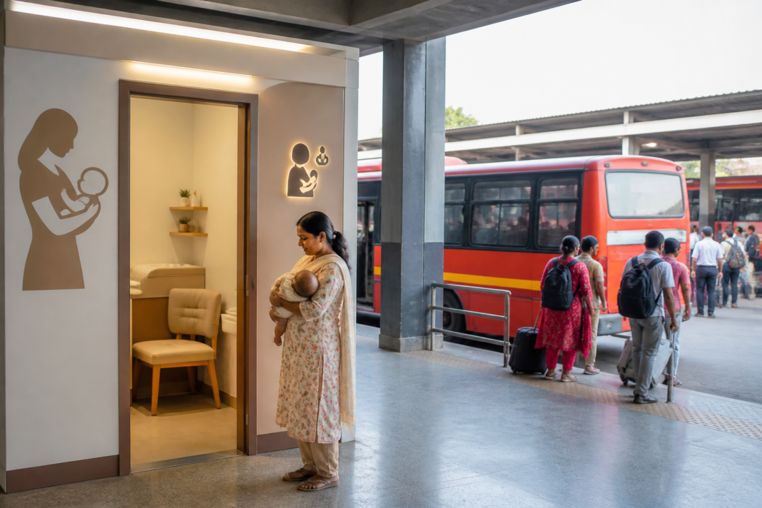 Hirkani Rooms planned at Maharashtra ST bus stands for breastfeeding mothers and infant care.