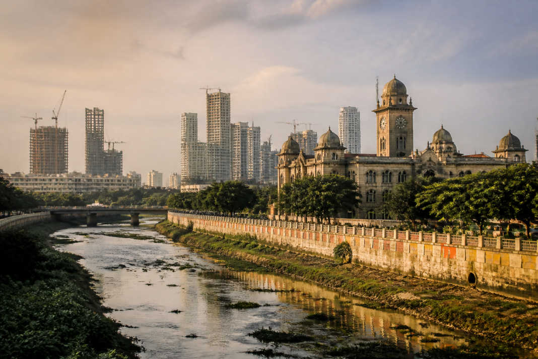 Bharat Future City concept represented by Hyderabad’s Musi river corridor and historic urban buildings