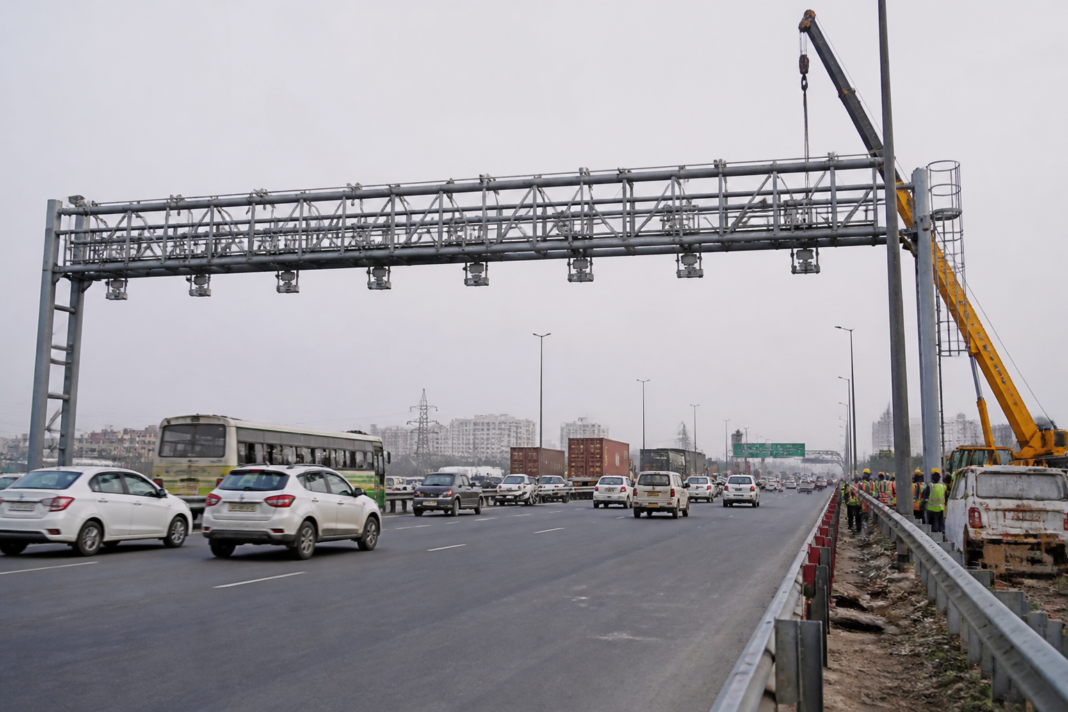 Delhi barrier-free tolling gantry planned at a busy national highway border