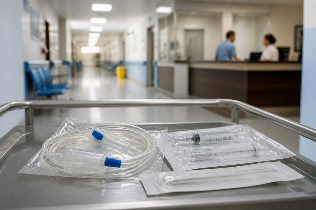 Hospital consumables prices shown through IV sets, syringes and catheters used in patient care