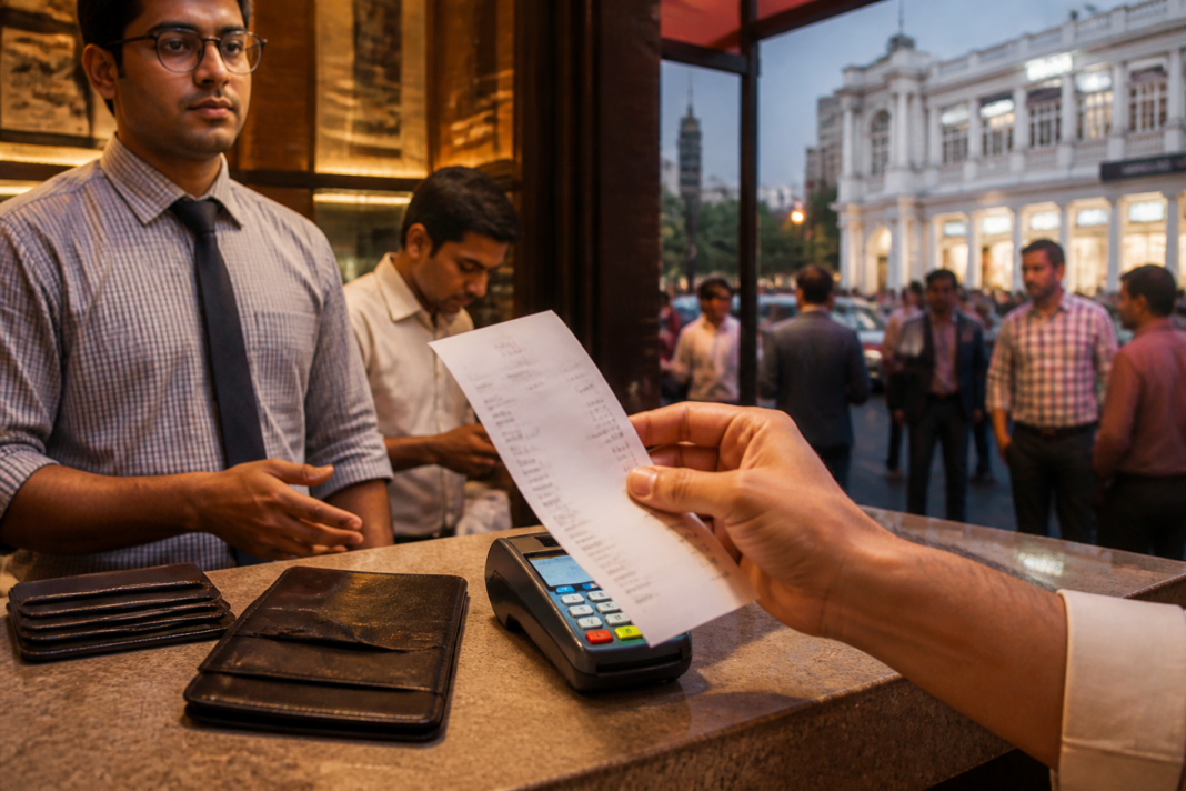 Connaught Place restaurant bill and consumer service charge dispute in Delhi