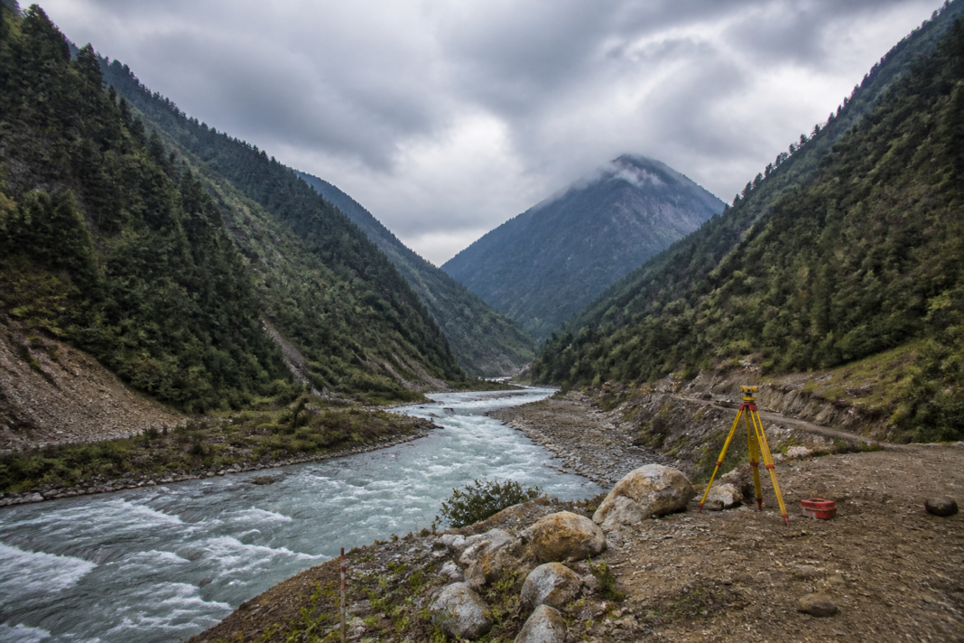 Kishau Dam project site on the Tons river in Uttarakhand’s mountainous landscape