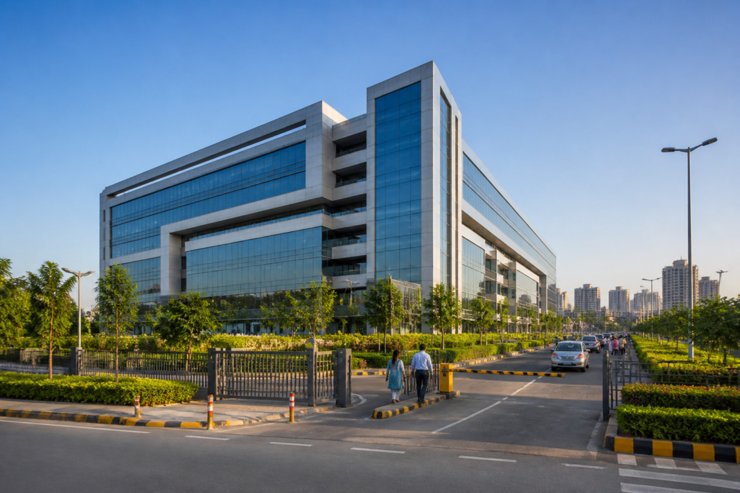 Infosys Indore Development Center campus in the Super Corridor with a new office block