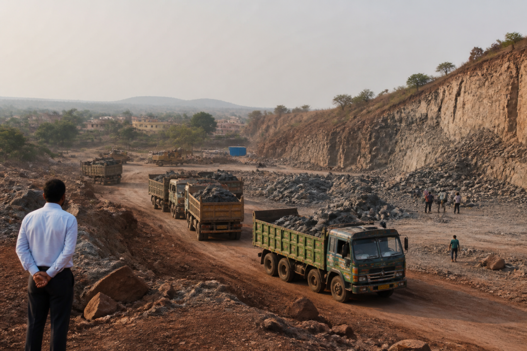 Birbhum mineral revenue collection linked to a stone quarry and monitored mining activity in West Bengal