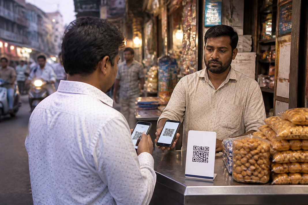 UPI MDR charge discussion involving digital payments and Indian small merchants