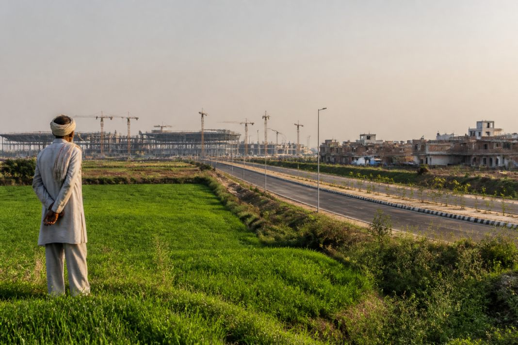 Jewar land prices rising near Noida International Airport and farmland in Uttar Pradesh