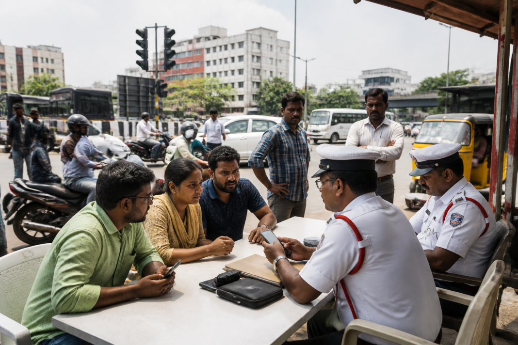 Chennai e-challans help centre assisting motorists with pending traffic fines
