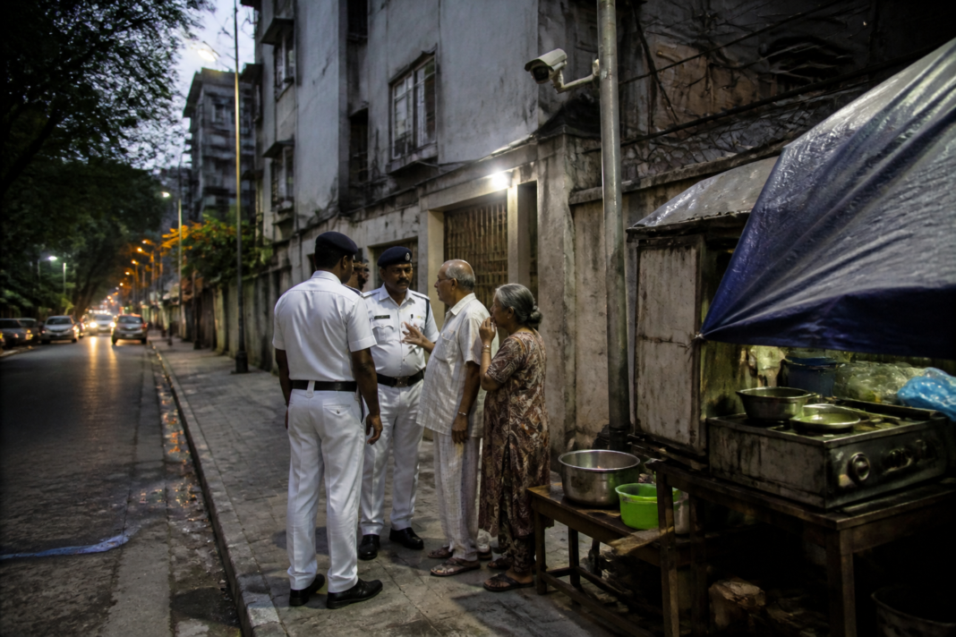 Kolkata elderly couple assault case linked to a late-night food stall and footpath encroachment
